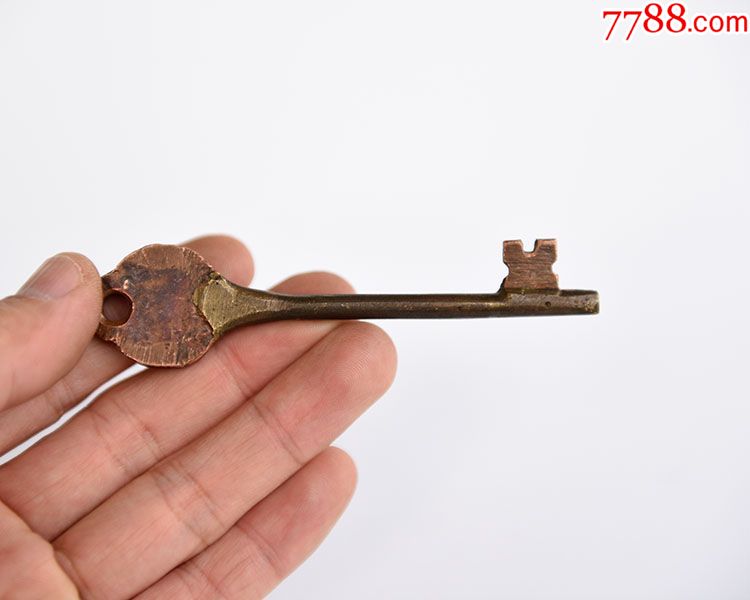 清代老铜钥匙异型老钥匙个性挂件纯铜钥匙古董老钥匙