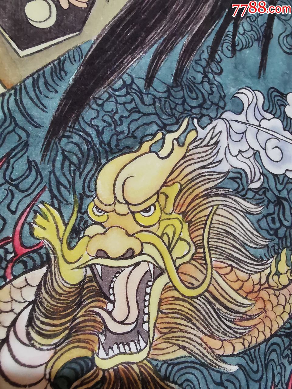 著名画家秦敬斌人物作品《义薄云天》关公人物像,绘画