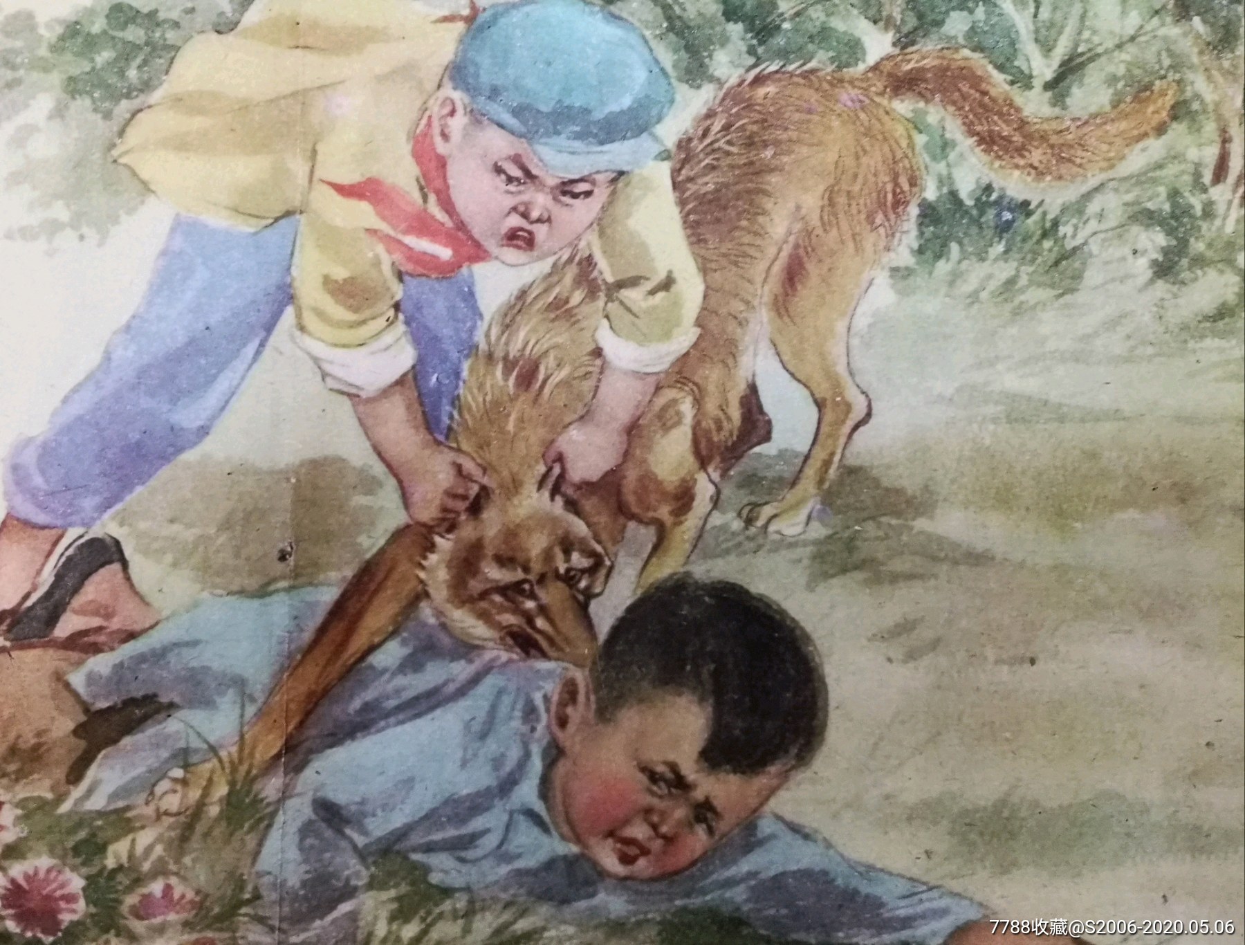 少先队员打狼救人(二)