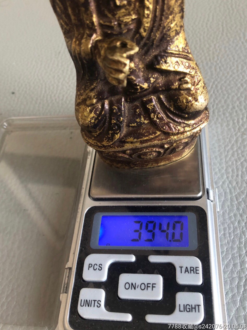 晚清民国时期青铜鎏金观音菩萨佛像老圣宗佛像