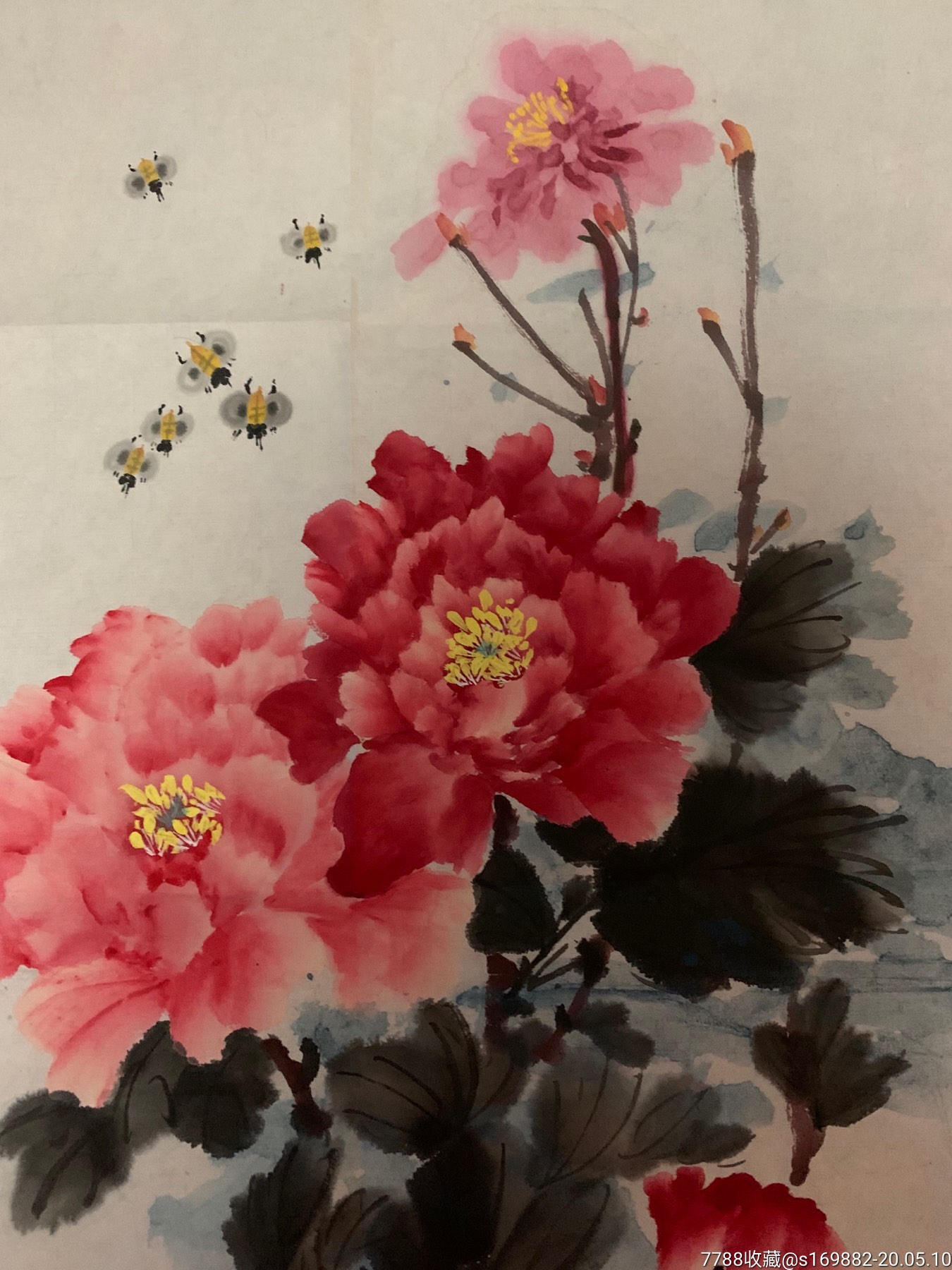 牡丹名家王承珠精品牡丹《富贵荣华》,花鸟国画原作【墨海飘香】_第3