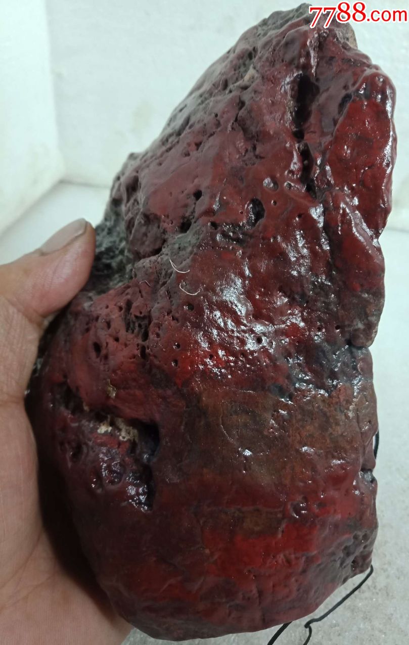 38*2新疆哈密戈壁红伊丁陨石1856克