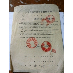 1958年抱约一份