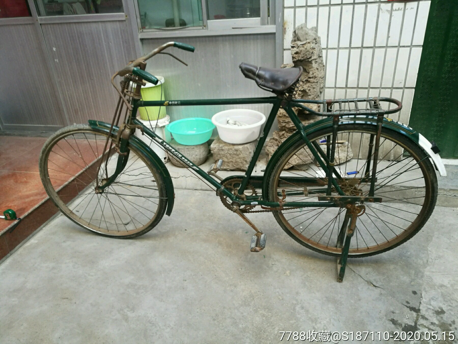 "永久"牌邮政军绿色自行车_价格580.