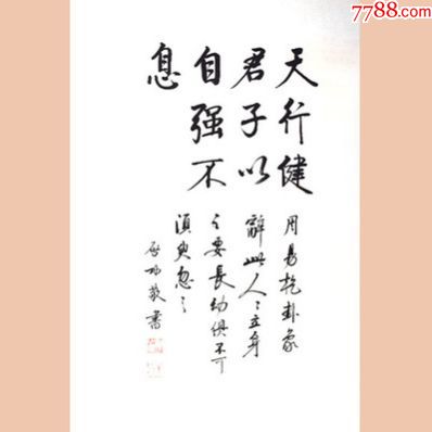 名家字画天行健当代书法国画大师启功先生精品力作书法作品一幅