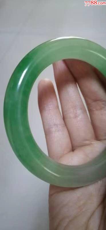 老冰种飘正阳绿翡翠手镯