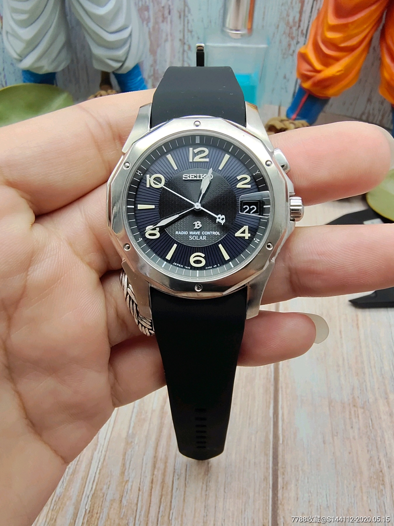 精工钛b光动能钛合金电波表