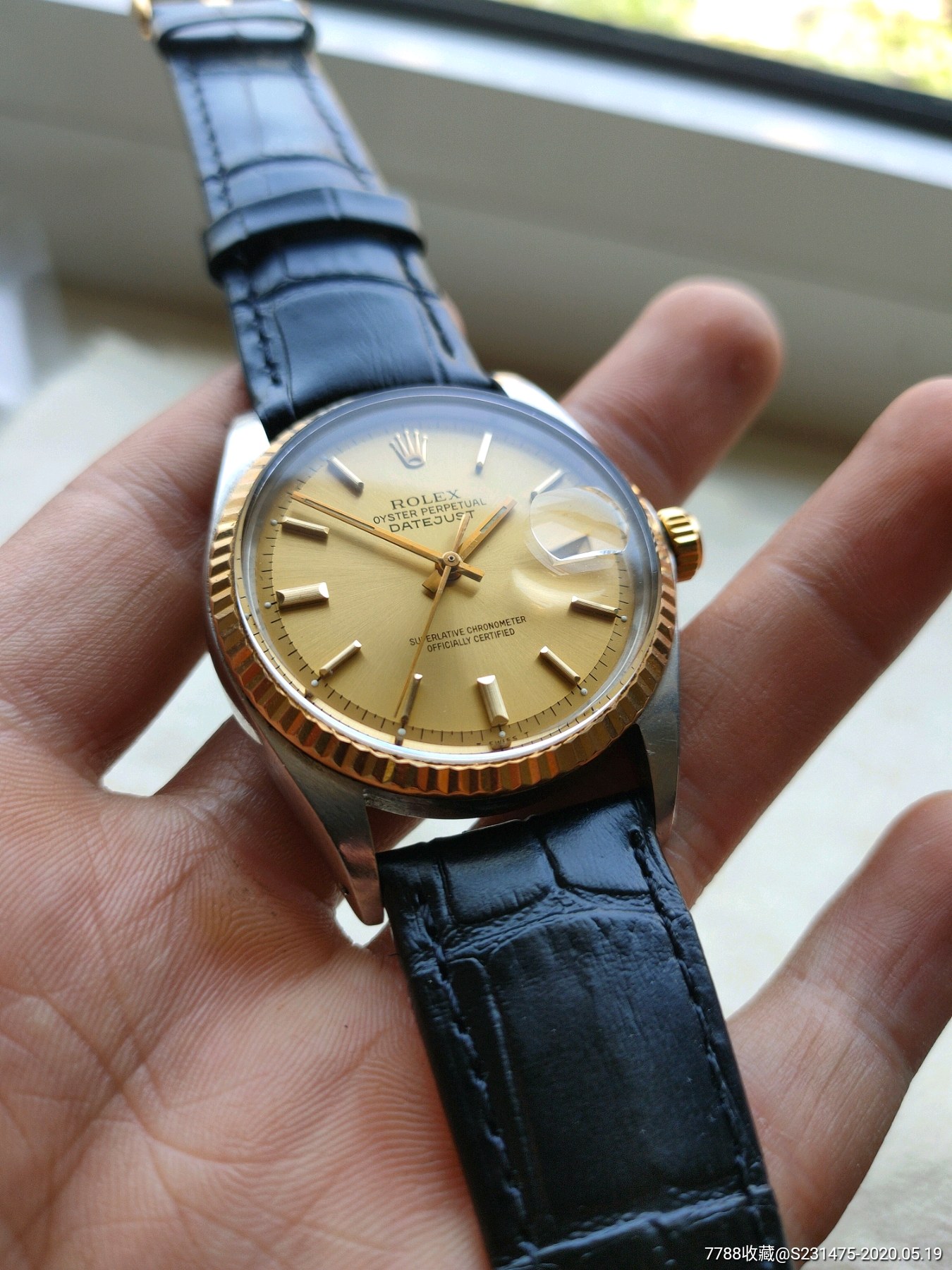 劳力士rolex1601古董表黄金牙圈