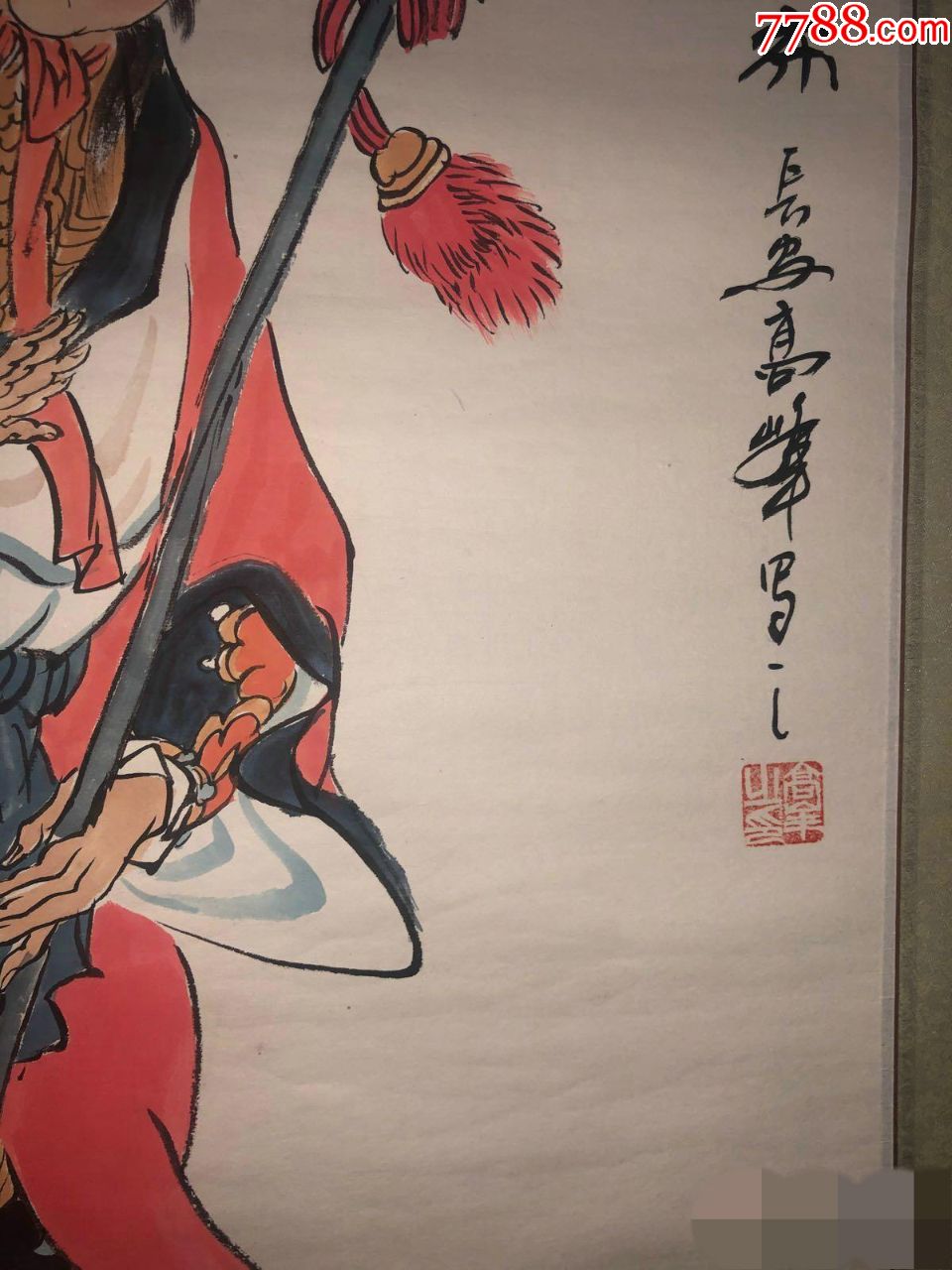 高峰绘画作品三国人物吕布-价格:600元-se73129390-人物国画原作-零售