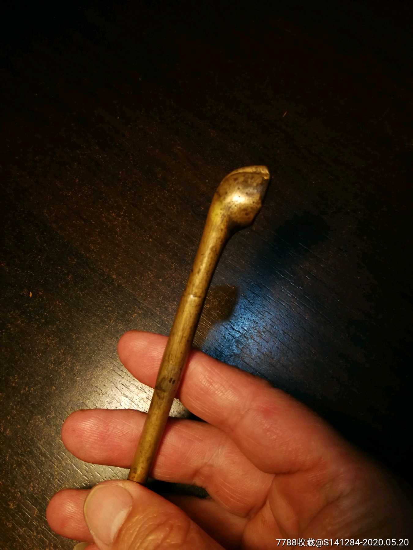 少见的民国时期一口香铜制老烟袋锅