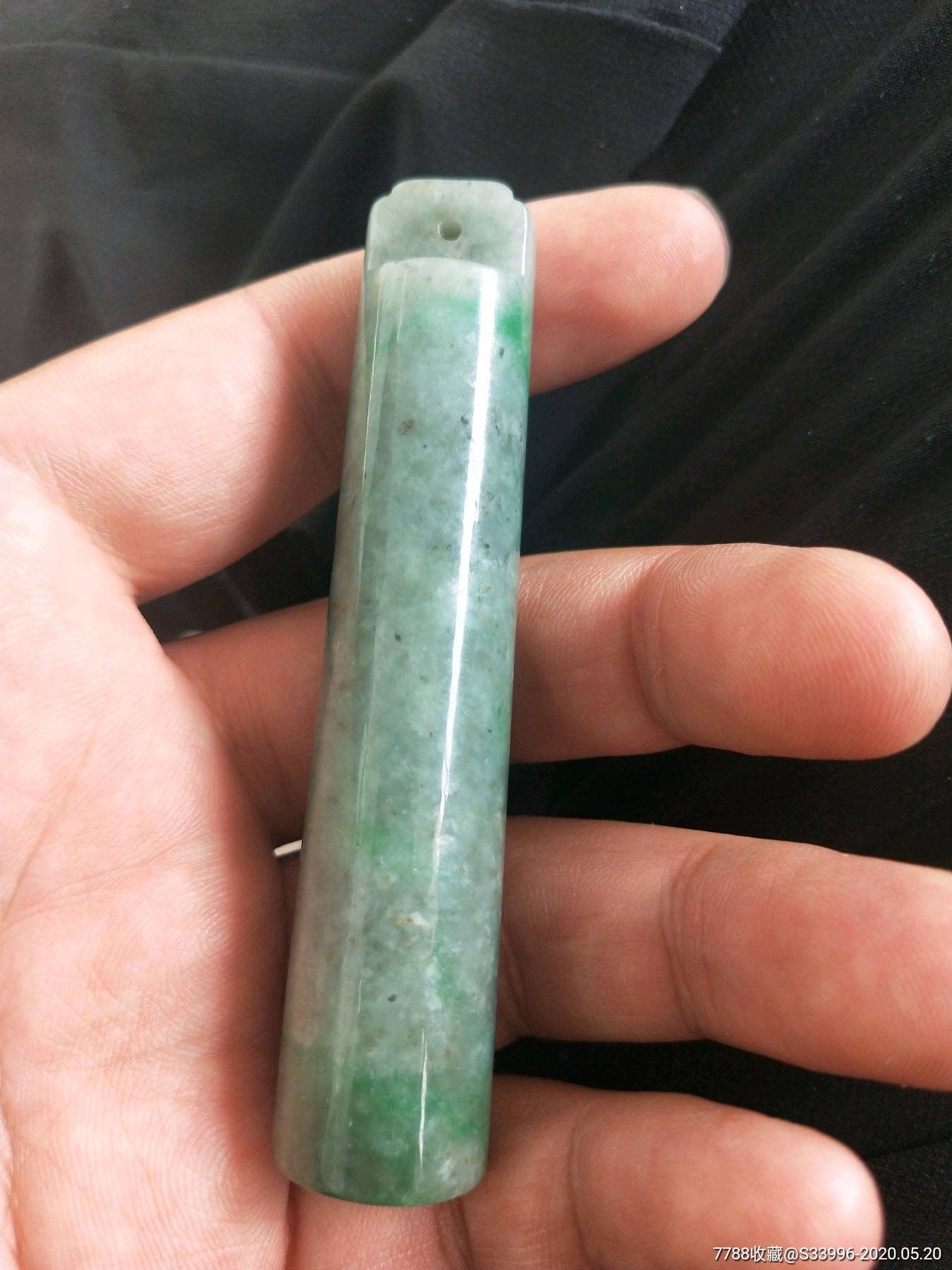 清代大翡翠翎管
