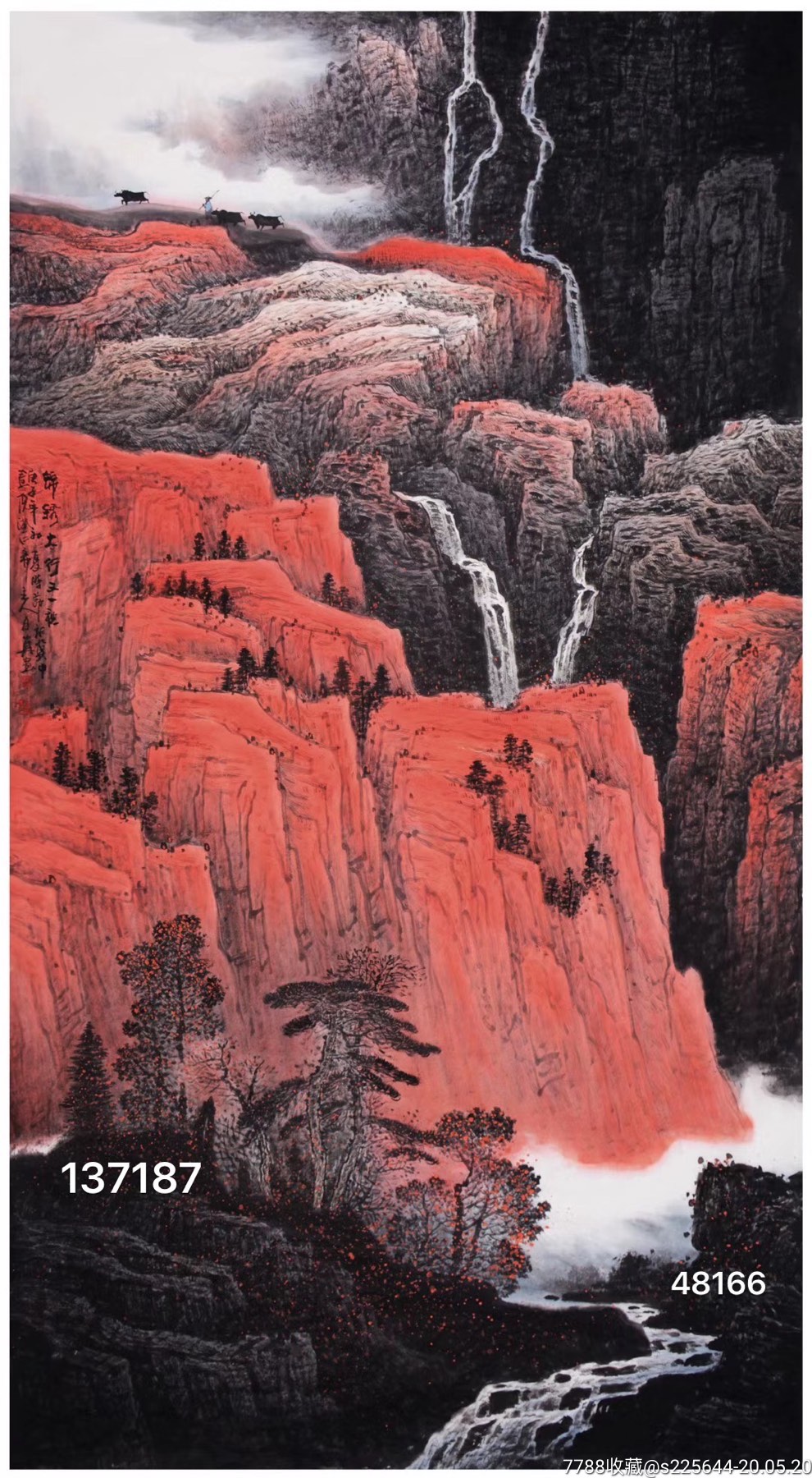 张月岗山水画作品定制