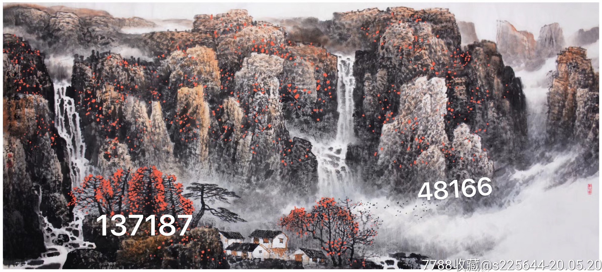 张月岗山水画作品定制