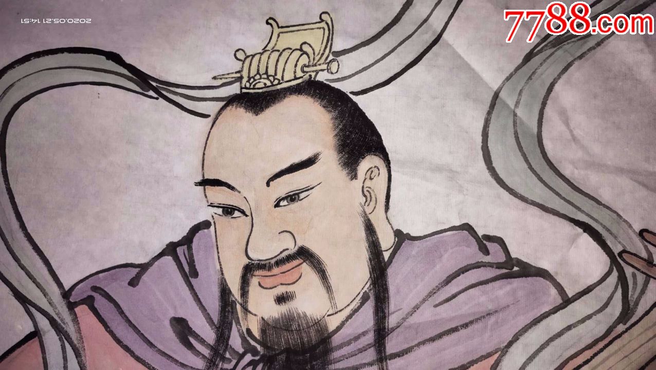 我不想讲价了,一套大尺寸人物画国画四大金刚画像,保证原创作品