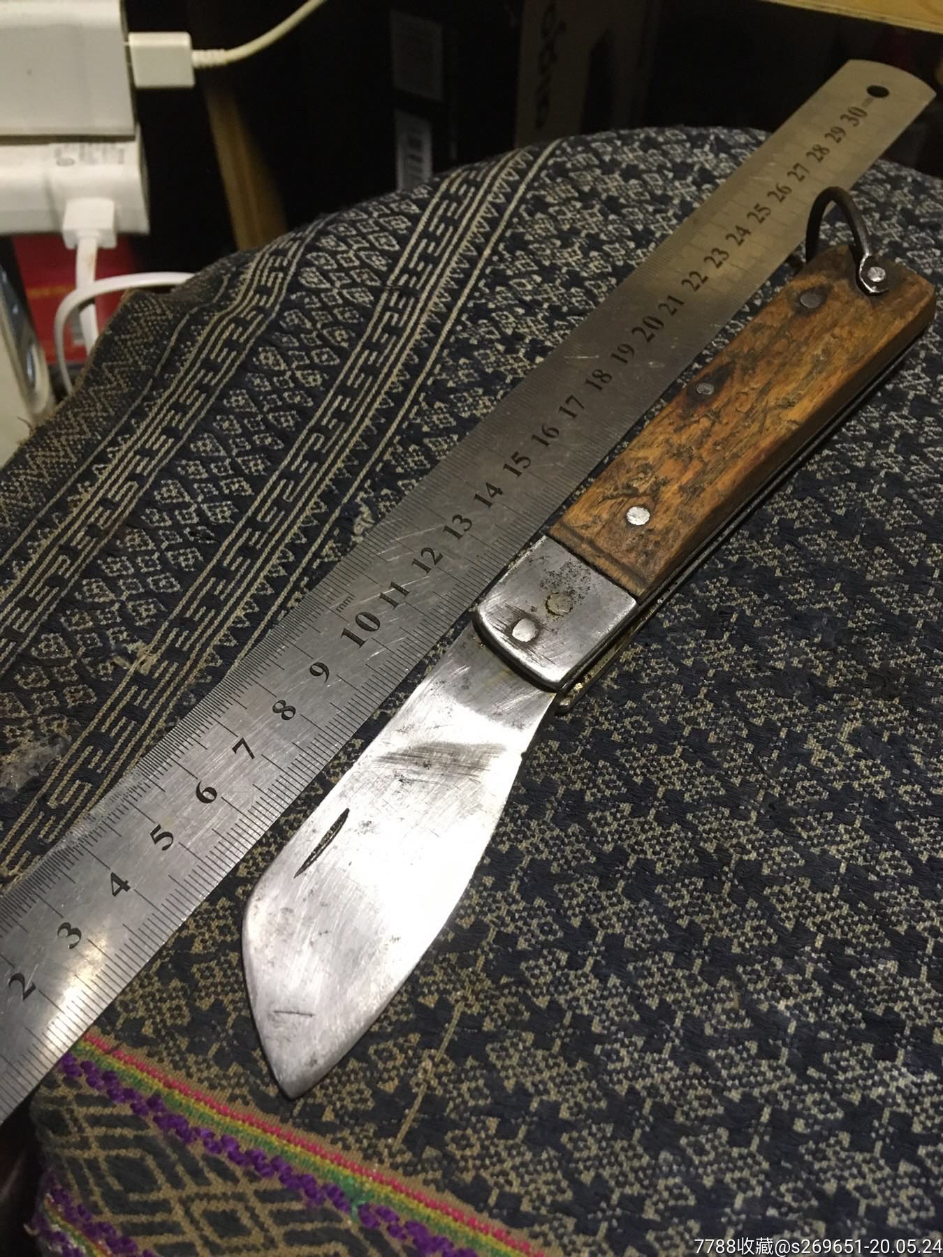 民国时期老刀,老工具,电工刀