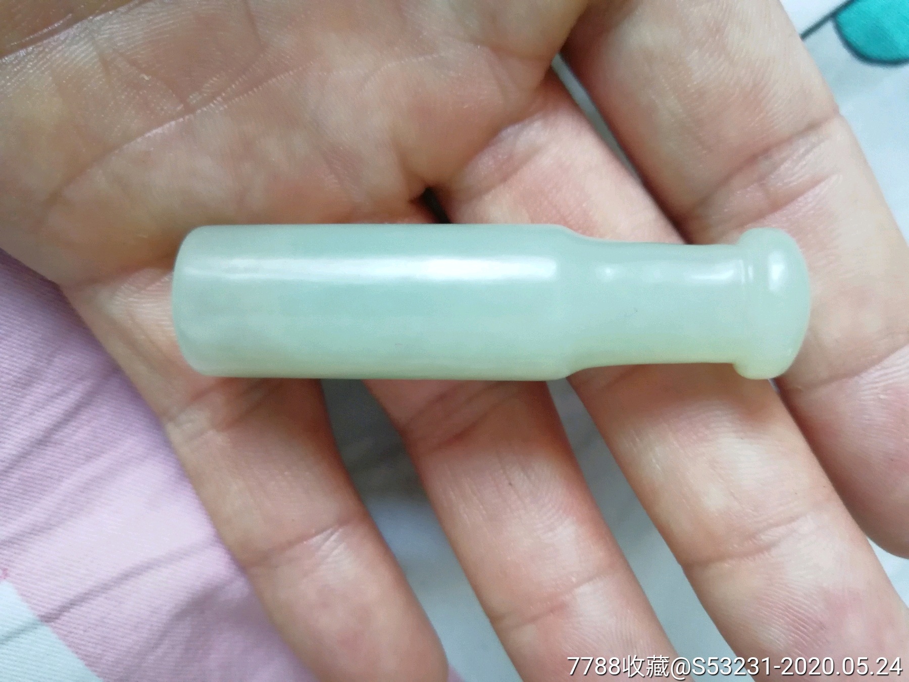 和田玉老烟嘴