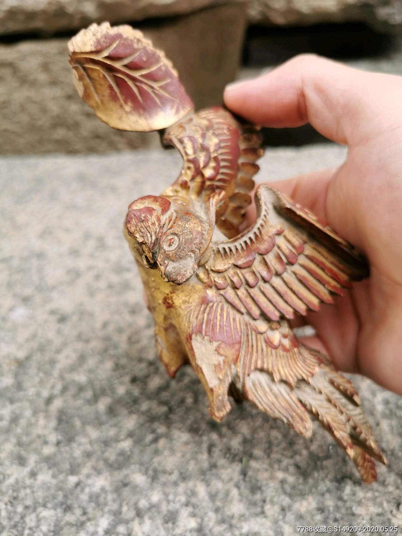 木雕小鸟