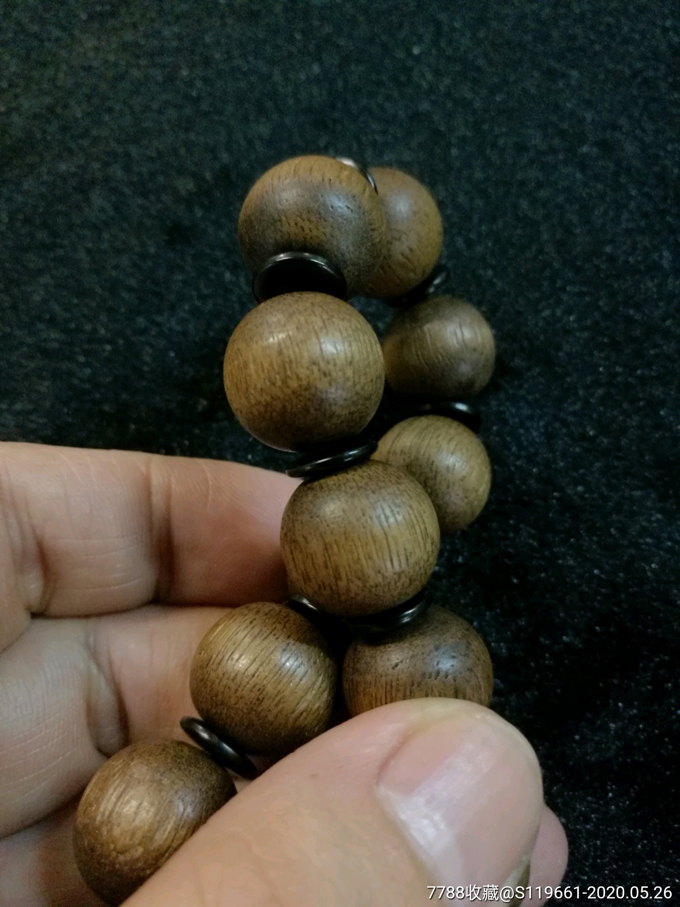 老沉香珠,手串,开门有时间,味清自然,初闻似药香,又似兰香开门沉香