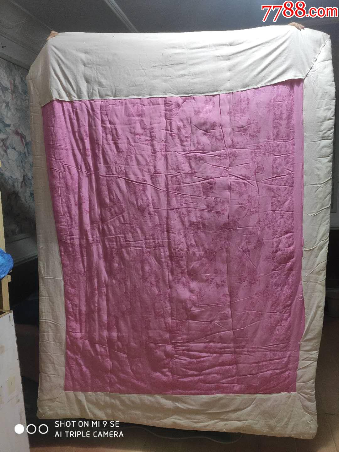 六七十年代,线缇手工棉被,带语录,自重7市斤