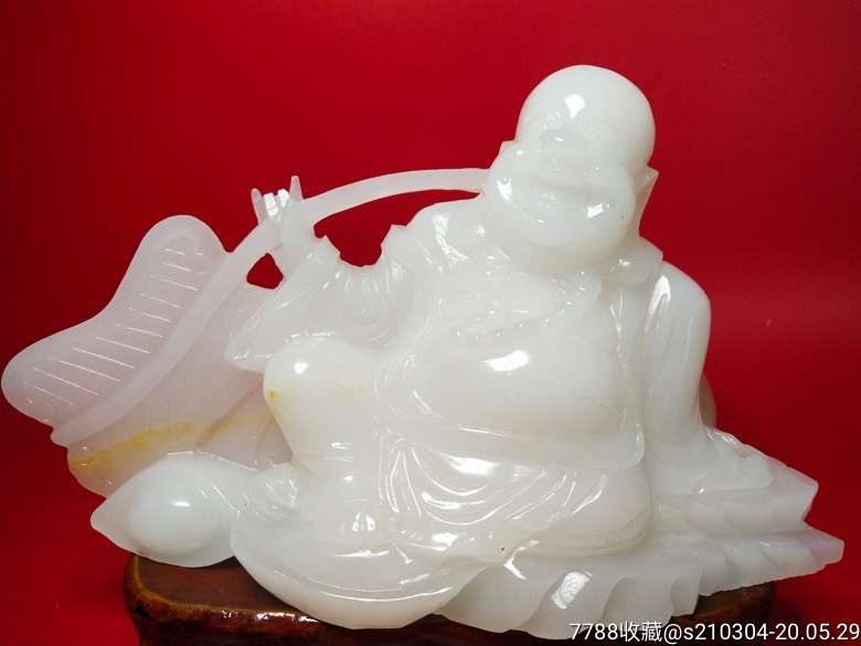 和田玉弥勒佛一尊.品相如图,供奉招财辟邪,保平安