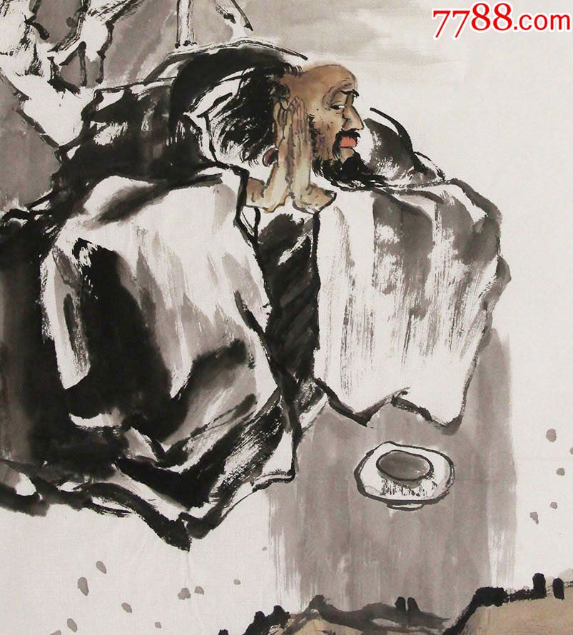 三尺水墨禅意人物画精