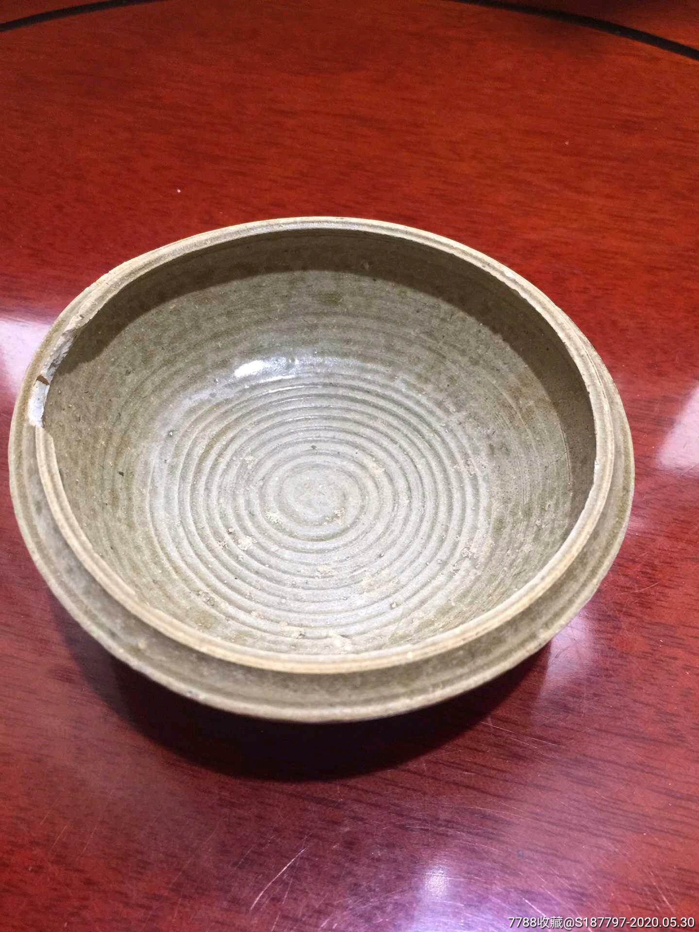 春秋-原始瓷旋纹碗