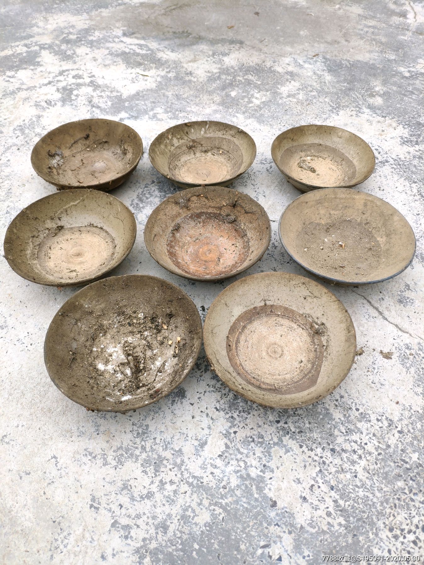 清代喜字大碗8个 - 历代陶器瓷器 - 古泉社区