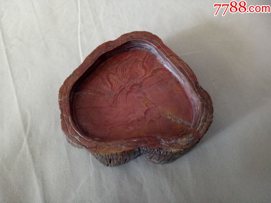 八十年代青州黑山老坑红丝石砚——不议价