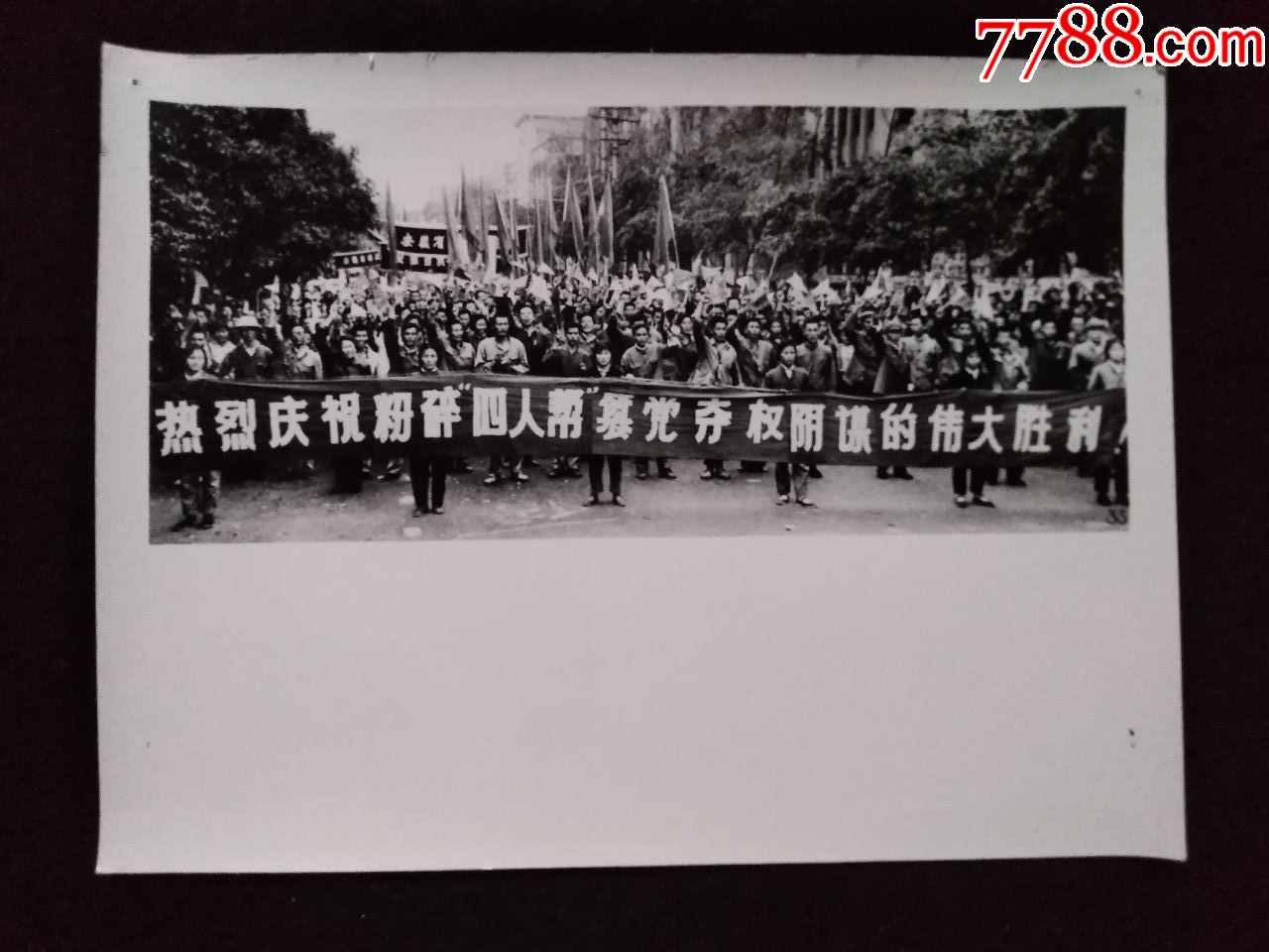 热烈庆祝粉碎四人帮1976年15厘米21厘米