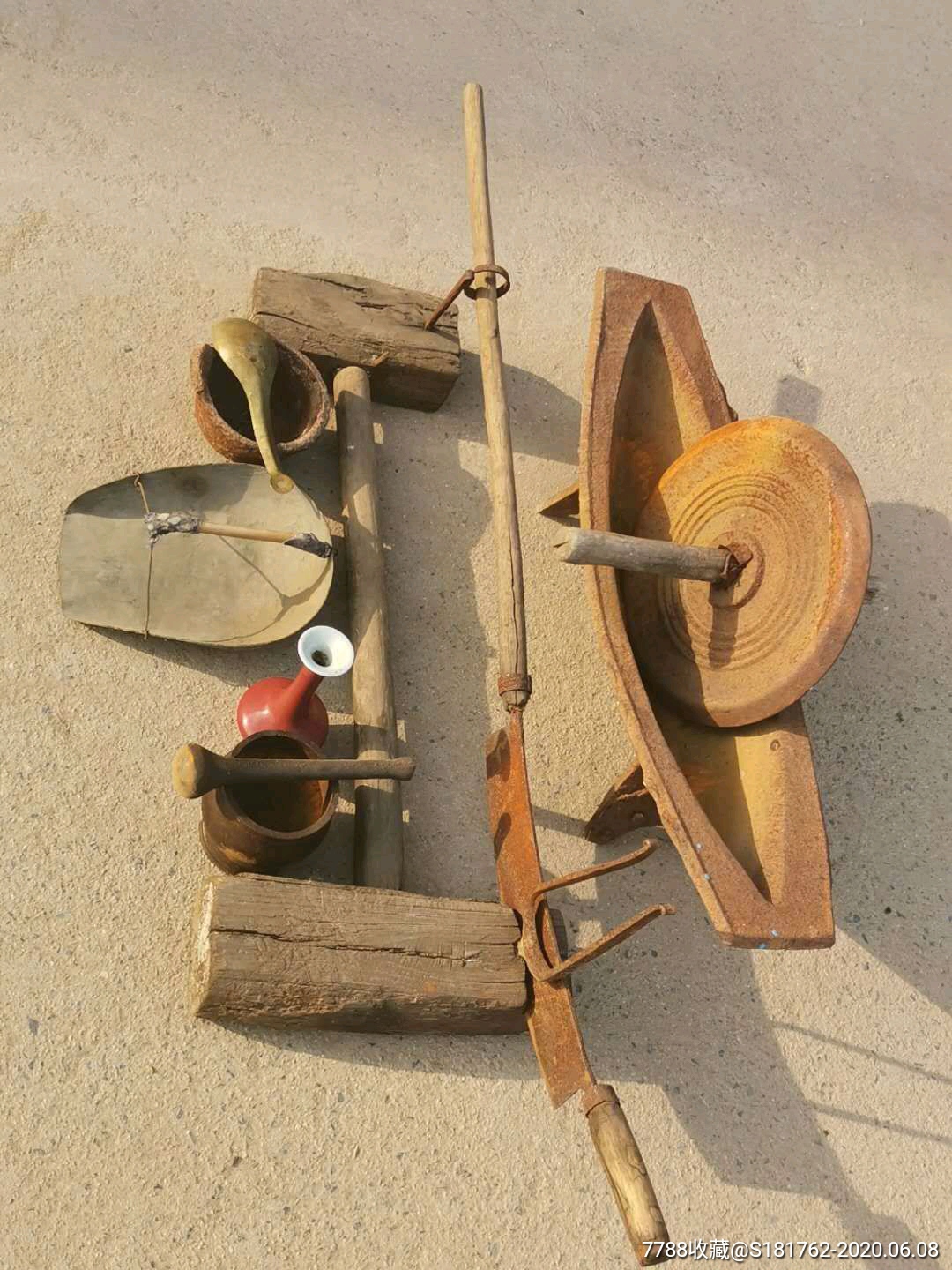 清代,中药工具一套六件