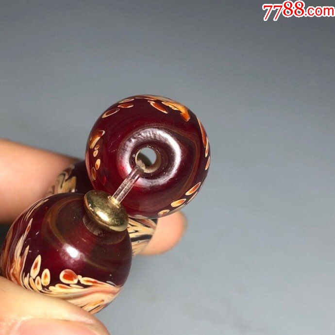 回流清晚期老琉璃凤尾手串