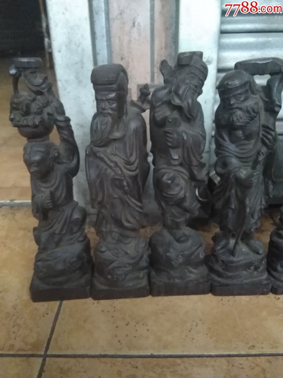 木雕八仙人物