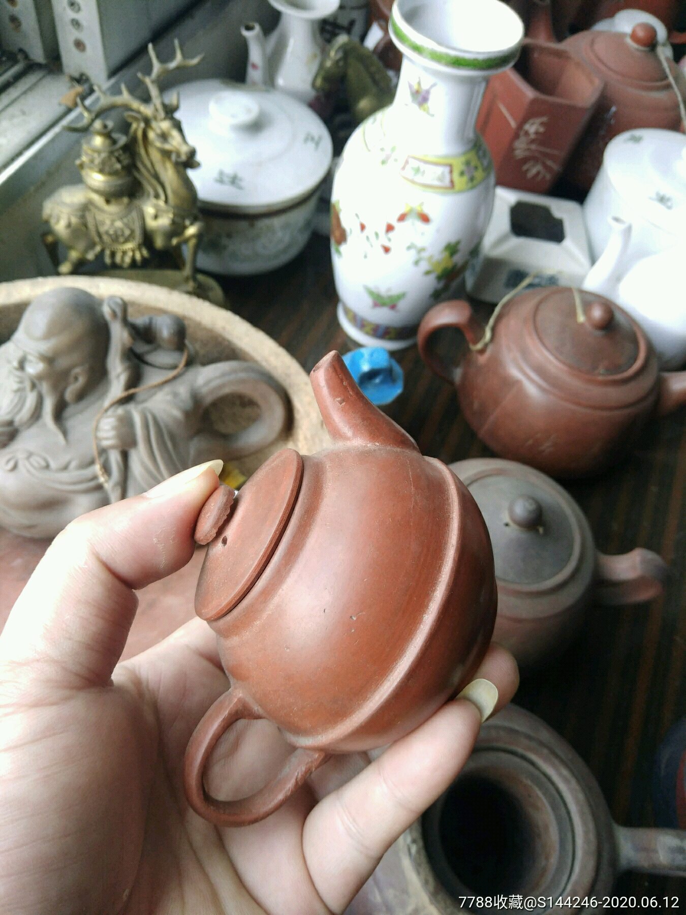 70年代小巧钦州坭兴壶