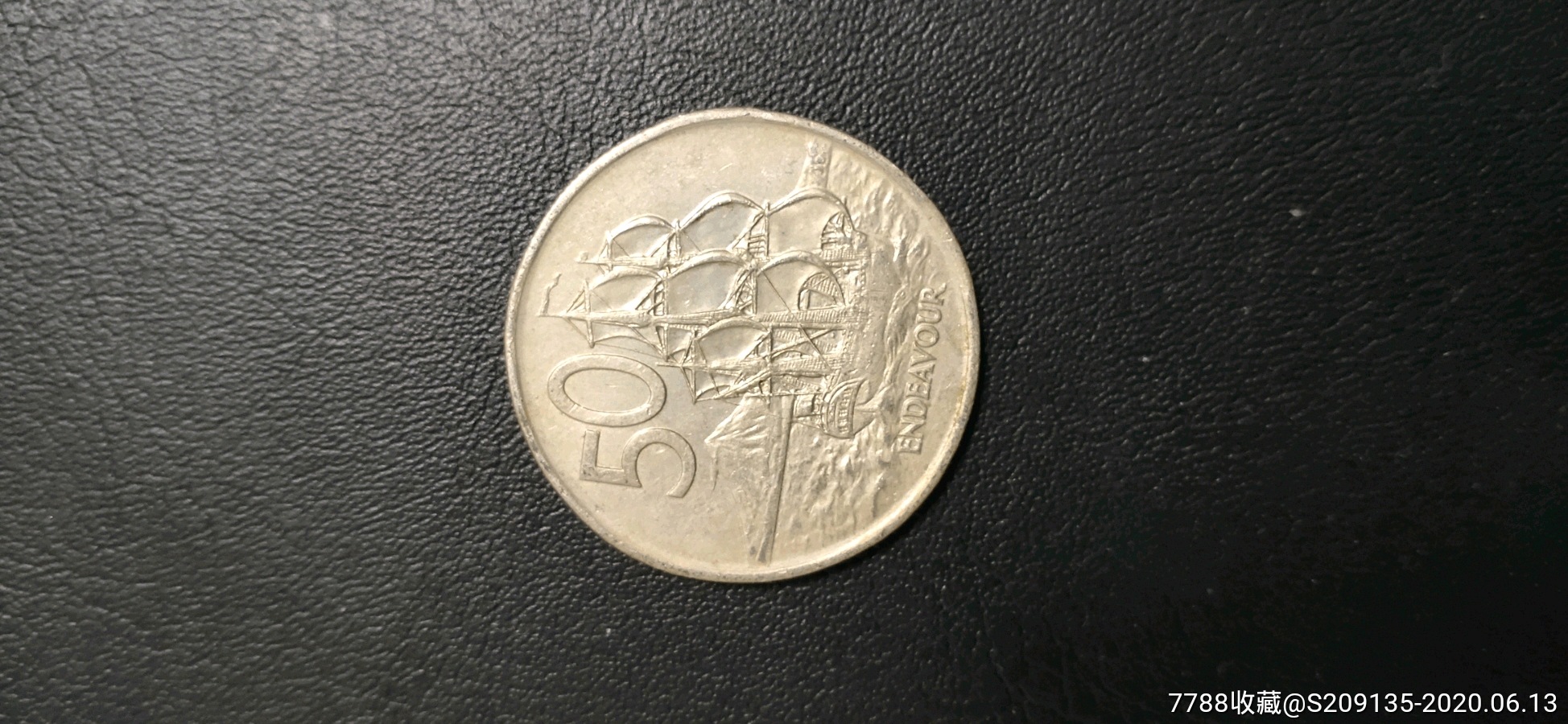 外国硬币新西兰1975年50分大板满五十元包邮