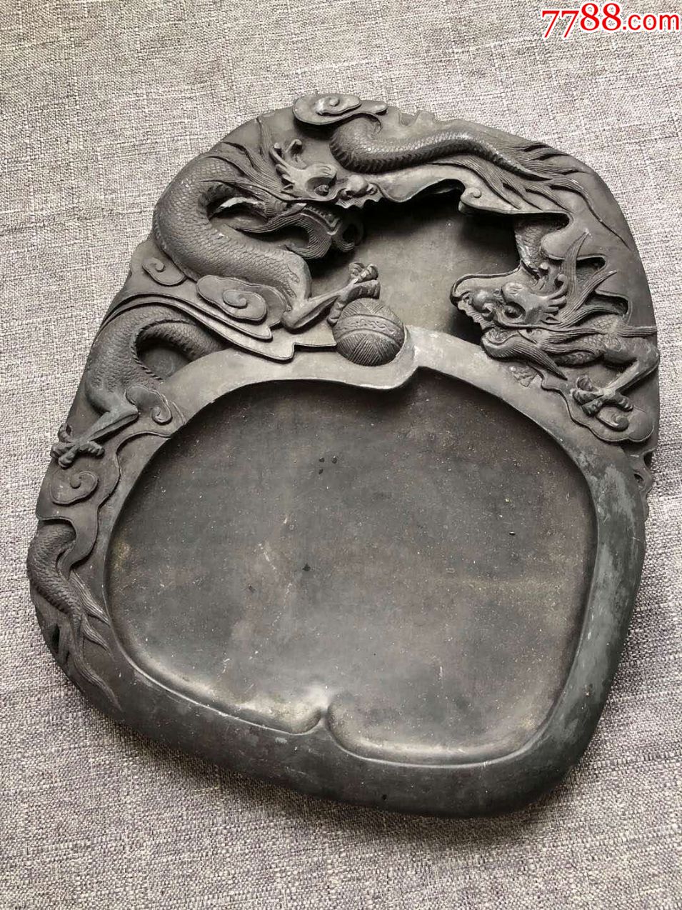 二龙戏珠纹大端砚_价格1700元【古月斋】_第1张_7788收藏__收藏热线