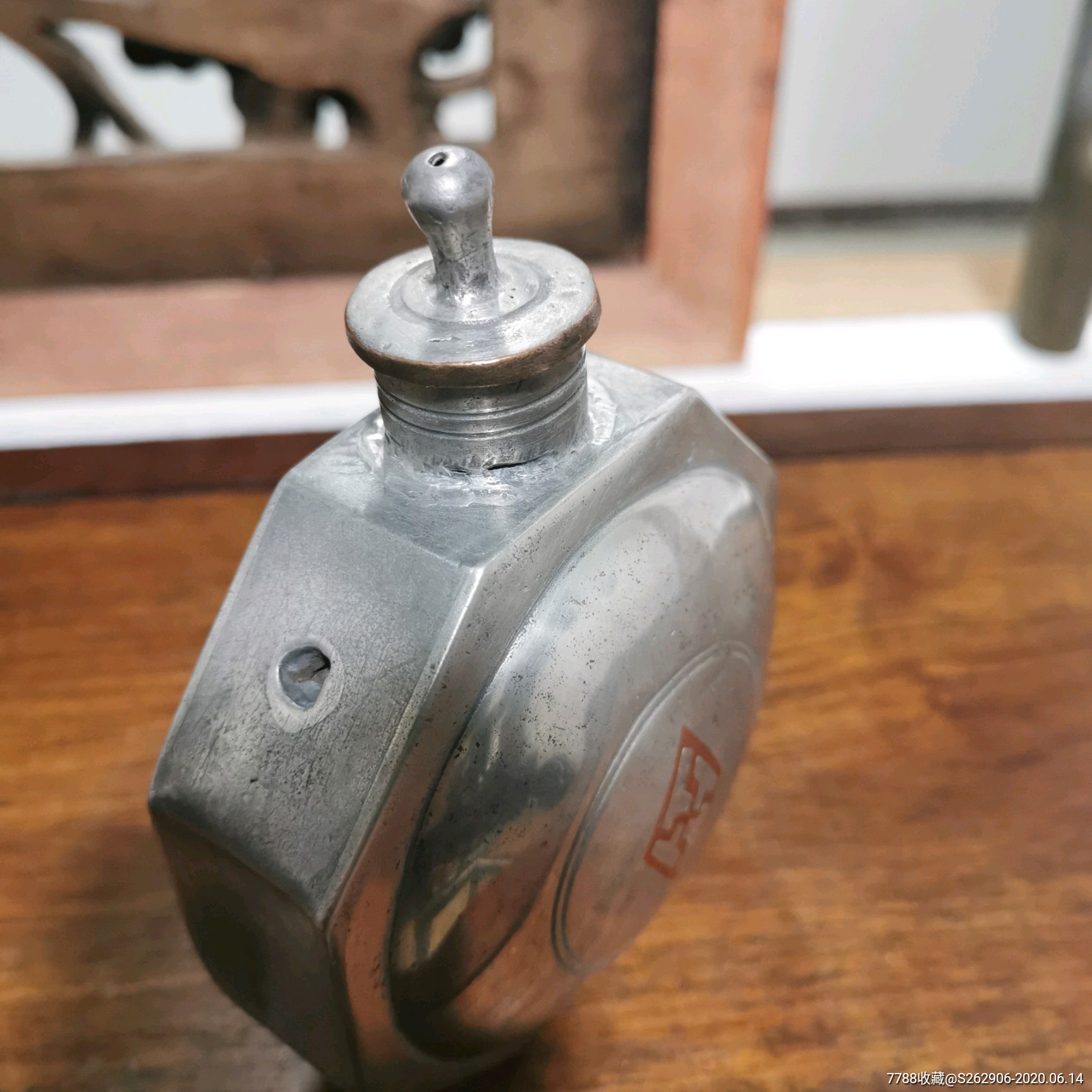 锡酒壶老锡壶温酒器晚清民国白锡烫酒用具_价格1500.