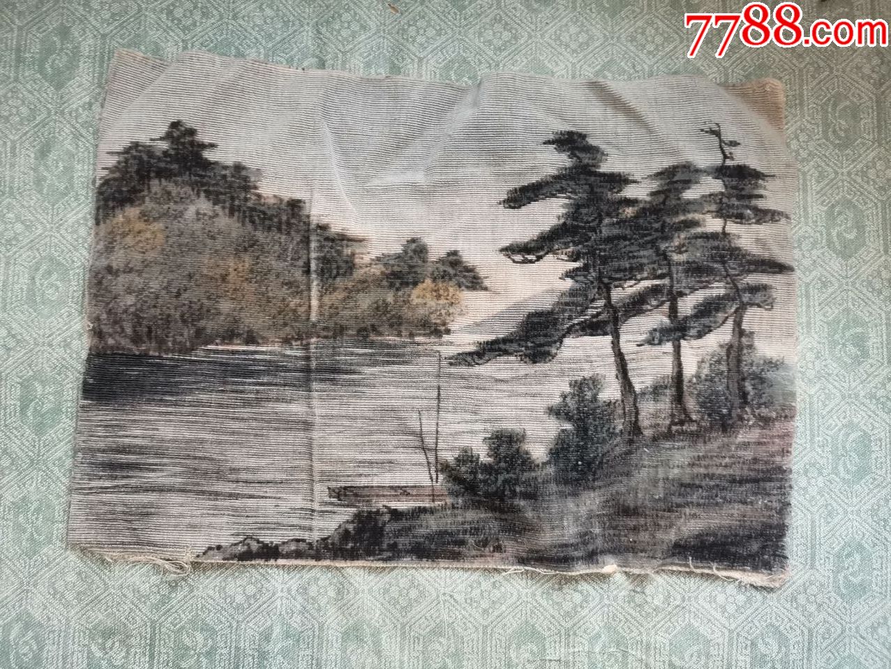 布面织画(约26cm*18.6cm)_价格30.