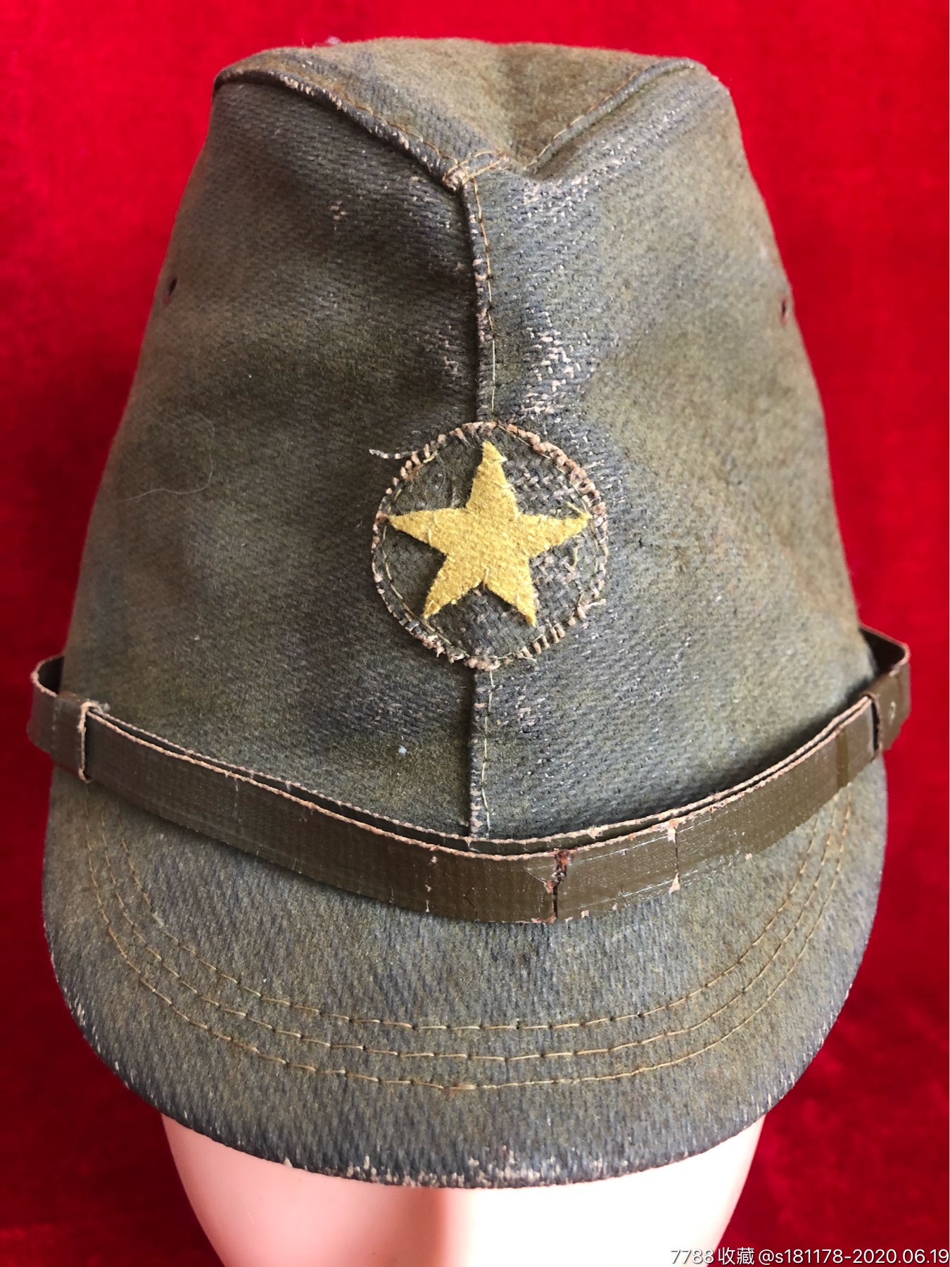二战日本全新的略帽战斗帽全新的,从未使用过,稀少的大号