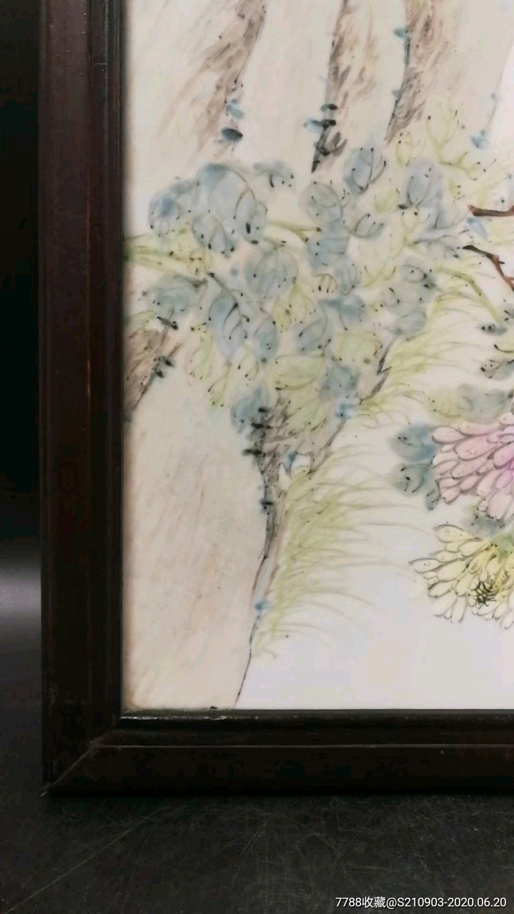 汪介眉的花鸟瓷板画