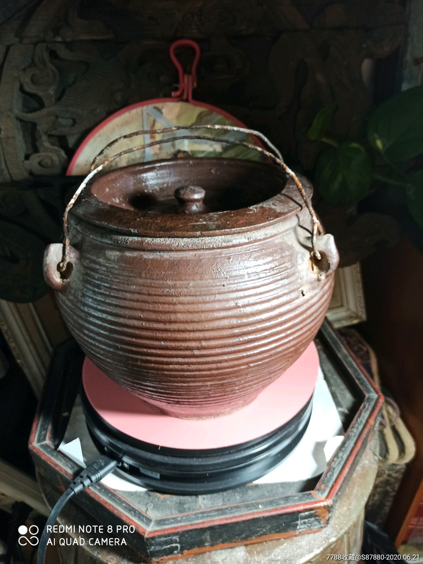 清早期四系耳弦纹饰陶罐