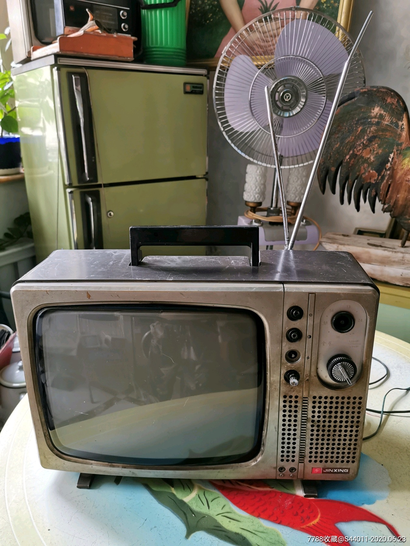 金星牌老电视机,古董老电视