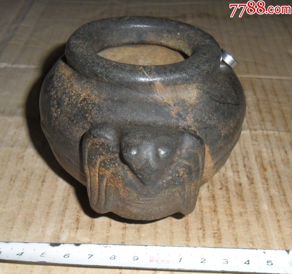 陨石罐陨石器皿摆件老玉高古玉器红山文化玉器红山玉器老玉器