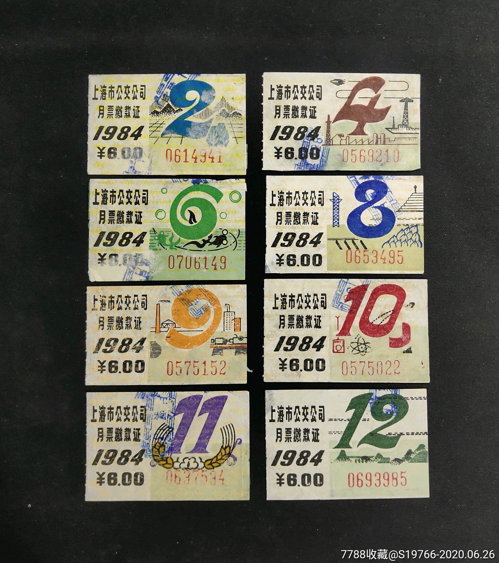 1984年上海公交月票