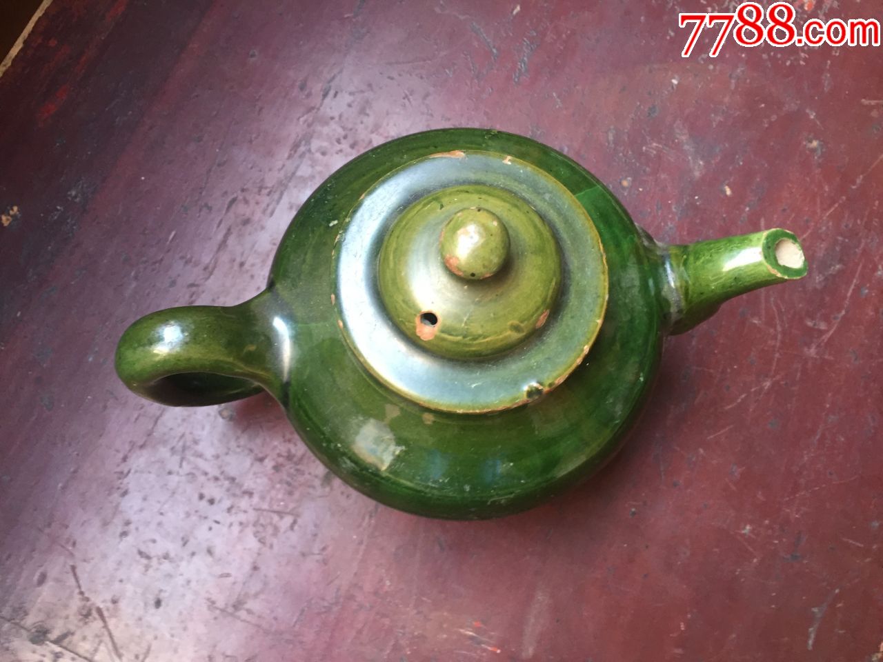 明代绿釉茶壶_绿釉瓷_第3张_7788瓷器