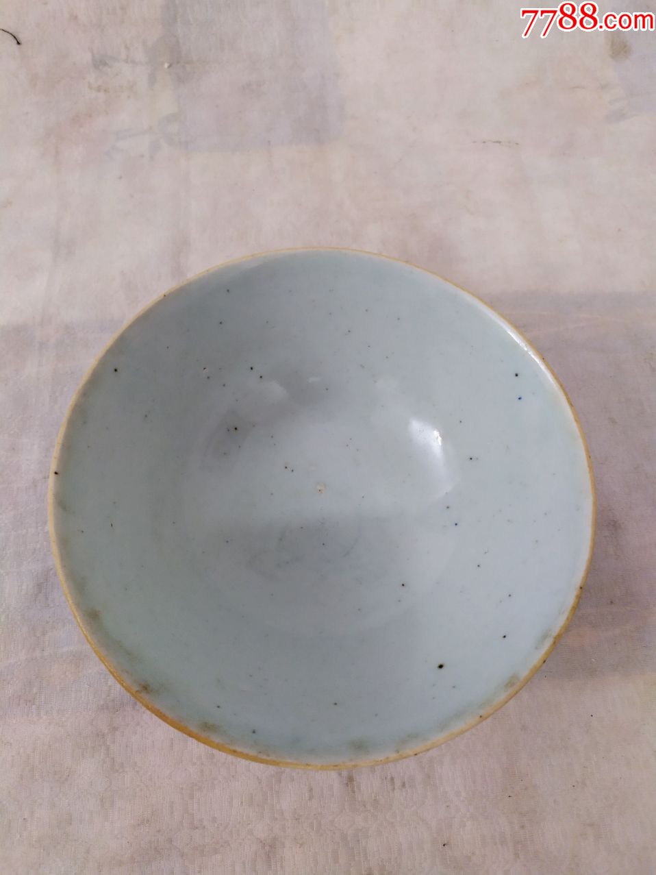 5886清代豆青釉大碗