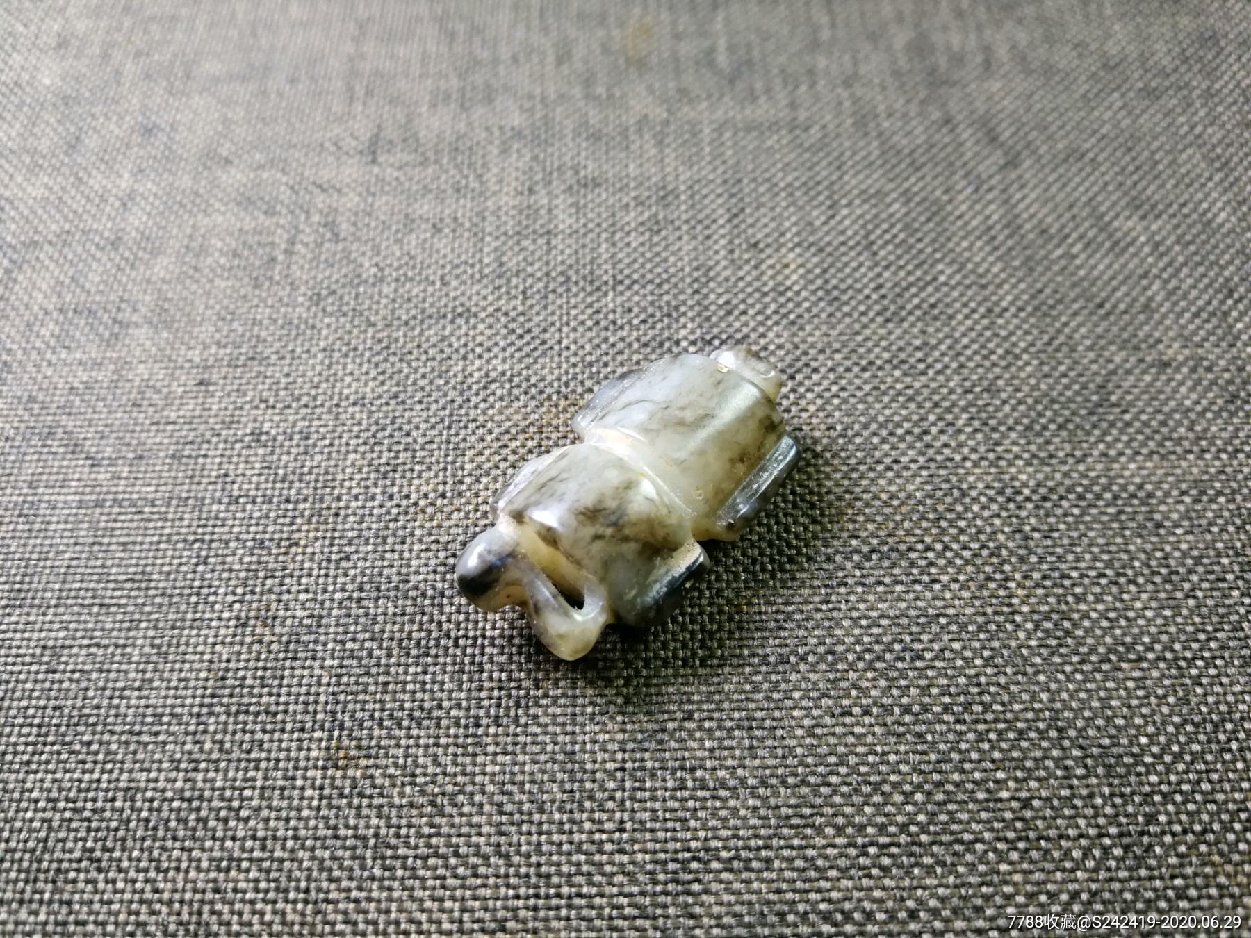和田老玉司南佩新疆和田玉古玉老玉明清玉器支持全国复检古董艺术品