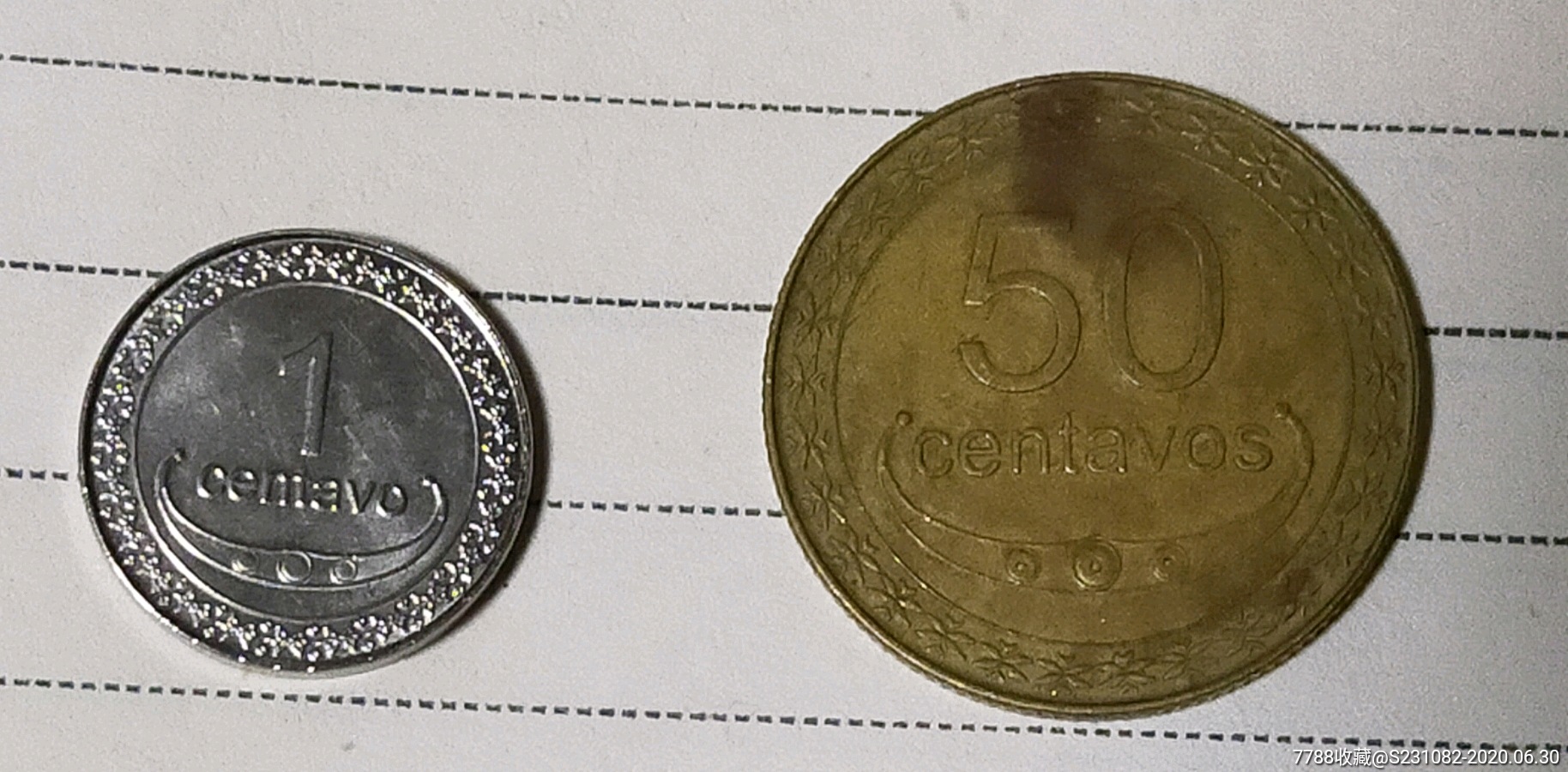 世界硬币～东帝汶2枚