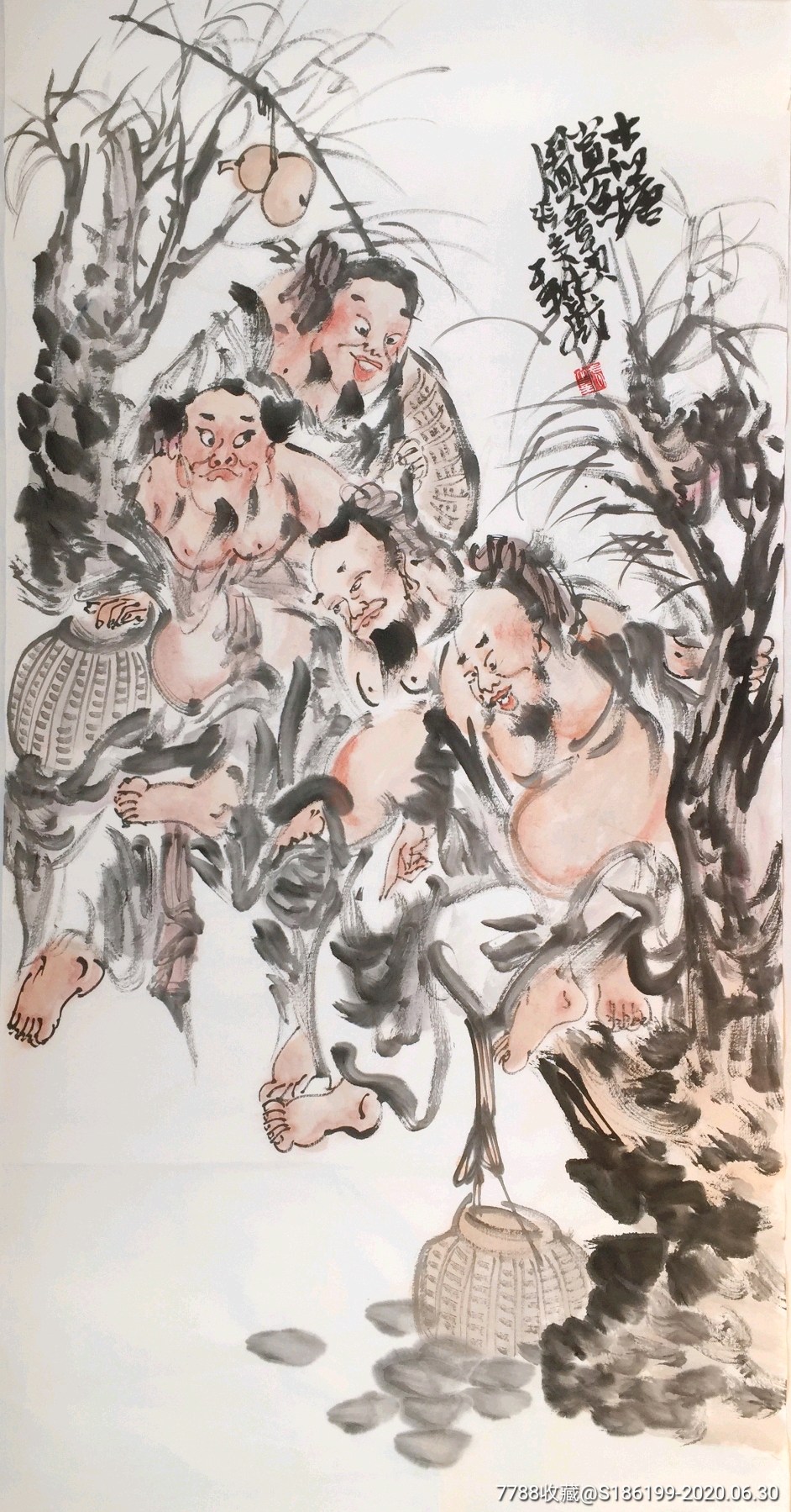 【张立奎】中美协会员,手绘四尺整张人物画2