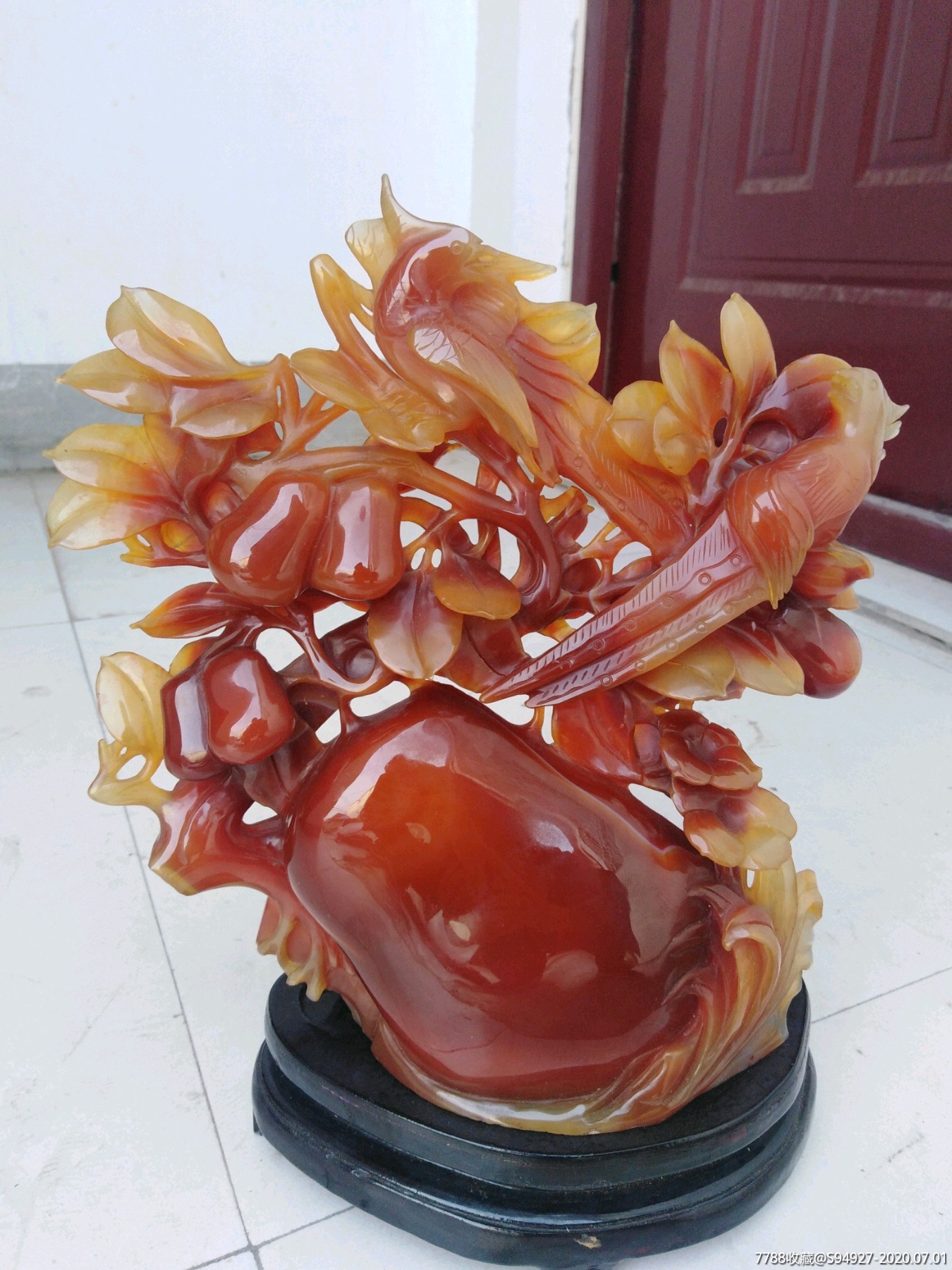 事事如意南红玛瑙摆件