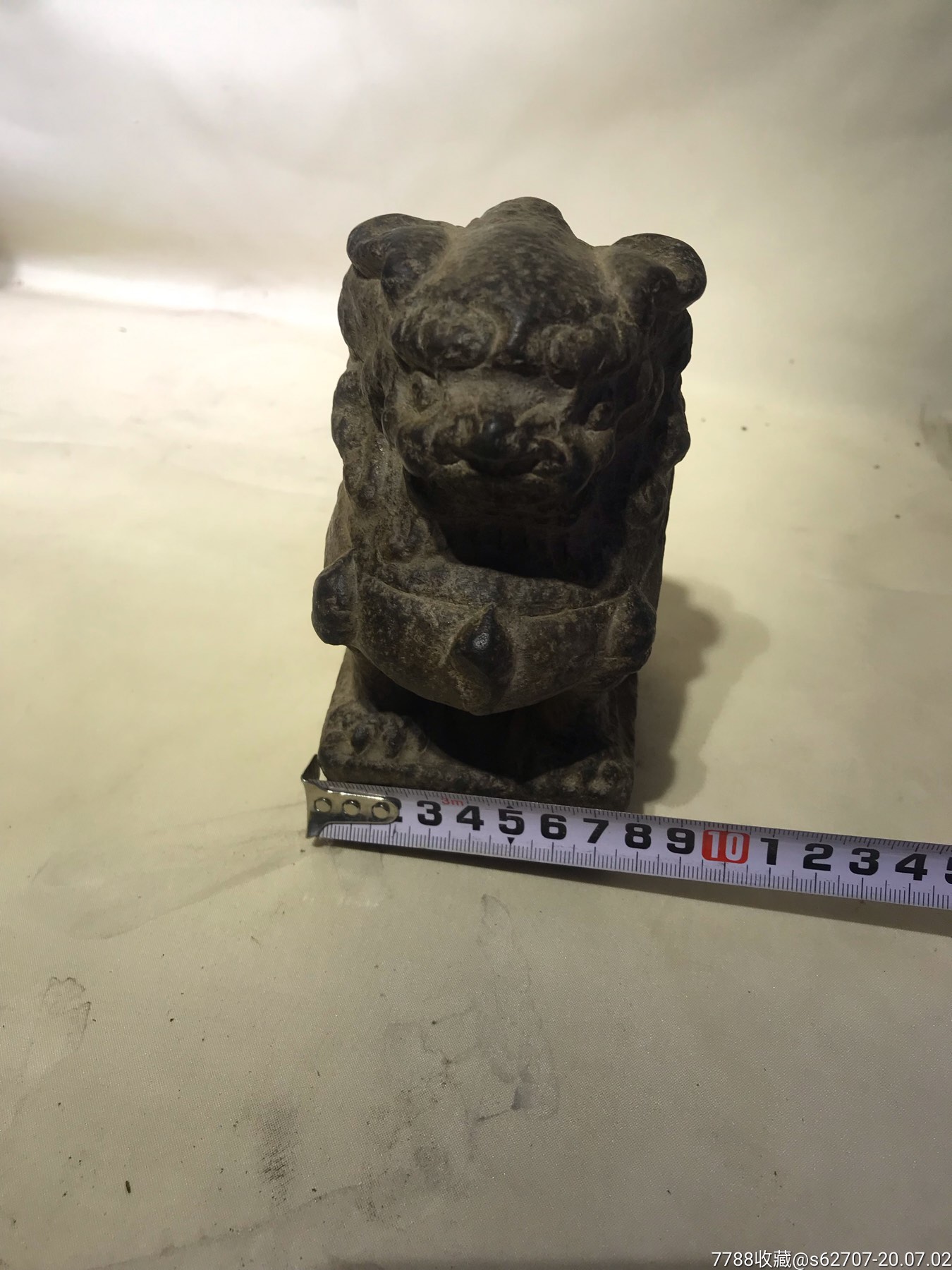 清代精品案头石狮子一个
